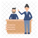 Desk Office Reception Icon