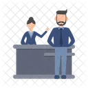 Desk Office Reception Icon