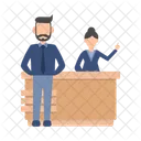 Desk Office Reception Icon