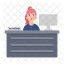 Desk Office Reception Icon