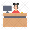 Desk Office Reception Icon