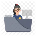 Desk Office Reception Icon