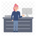 Desk Office Reception Icon