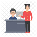 Desk Office Reception Icon