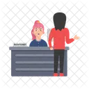 Desk Office Reception Icon