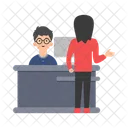 Desk Office Reception Icon
