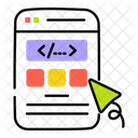 Interface Coding Front End Web Coding 아이콘