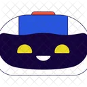 Front robotic head happy  Icon