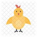 Frontfacing Baby Chi Baby Chick Chicken Icon