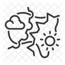 Icone Meteorologie Trait Modifiable Icône