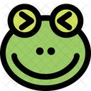 Frosch Schielen Symbol