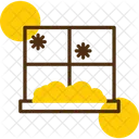 Frostiges Fenster  Symbol