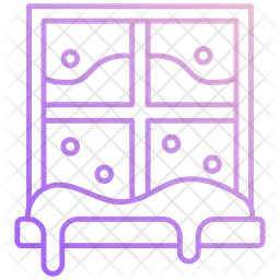 霜が降りた窓  アイコン