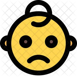 Frowning Baby Emoji Icon