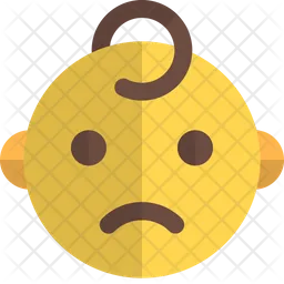 Frowning Baby Emoji Icon