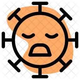 Frowning Closed Eyes Emoji Icon