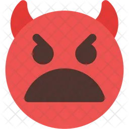 Frowning Open Mouth Devil Emoji Icon