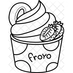 Froyo Frozen Yogurt  Icon