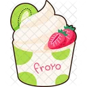 Froyo Congelado Yogurt Icono