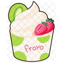 Froyo Congelado Yogurt Icono