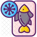 Frozen Seafood Fish Food Icon