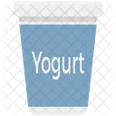 우유 요거트 컵 요거트 스플래시 아이콘