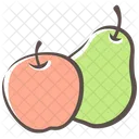 Birne Apfel Ernte Symbol