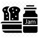 Fruhstuck Brot Und Marmelade Gesunde Ernahrung Symbol