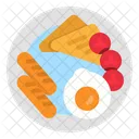 Fruhstuck Zeit Mahlzeit Symbol