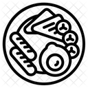 Fruhstuck Zeit Mahlzeit Symbol