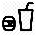 Fruhstuck Burger Getrank Symbol