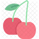 Fruit Cherry Vegan Icon