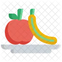 Fruit Fitness Gym Icon