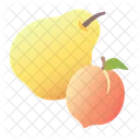 Fruit Pear Peach Icon