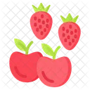 Fruit Apple Strawberry Icon