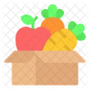 Fruit And Vegetable Apple Carrot Icon
