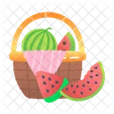 Picnic Basket Picnic Hamper Fruit Basket Icon