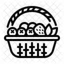 Fruit Basket Fresh Fruit Berries Icon