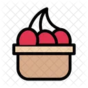 Cherry Berries Basket Icon