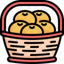 Basket Fruit Orange Icon