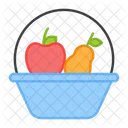Fruit Basket Fruit Bucket Food Basket Icon