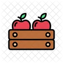 Fruit Basket Wooden Basket Fruit Icon