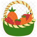 Fruit Basket Icon Fruit Food Icon