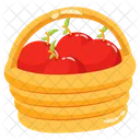 Fruit Basket Handbasket Harvest Icon