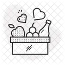 Fruit Box Nutritional Aid Food Donations Icon
