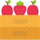 Fruit Box Apple Healthy Icon