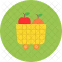 Fruit Cart Food Shopping Icon