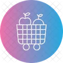 Fruit Cart Food Shopping Icon