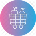 Fruit Cart Food Shopping Icon