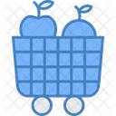 Fruit Cart Food Shopping Icon